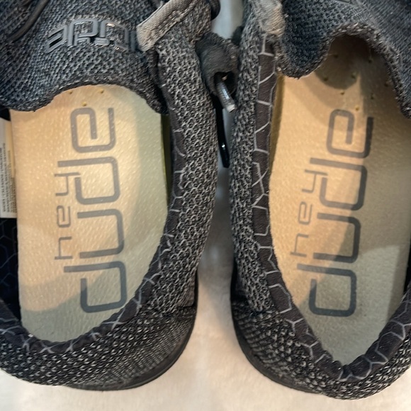 Hey Dude WALLY  WOMENS SIZE 10/MENS 8 Charcoal Slip-On Shoes - Picture 3 of 6